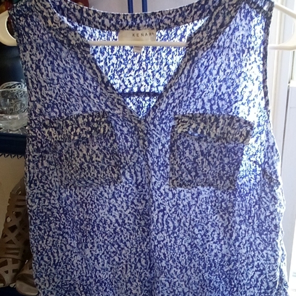 CUTE blue ladies summer blouse - Picture 2 of 14